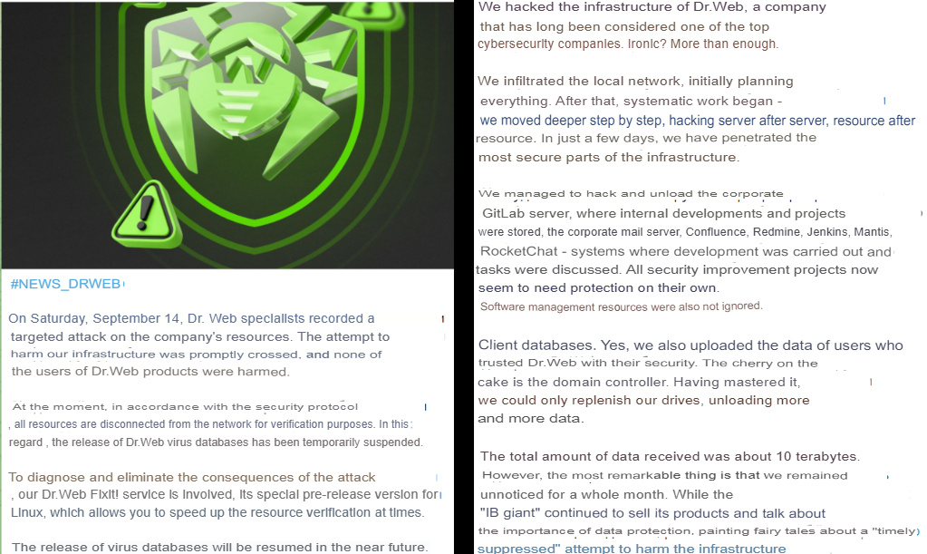 DumpForums Claim 10TB Data Breach at Russian Cybersecurity Firm Dr.Web